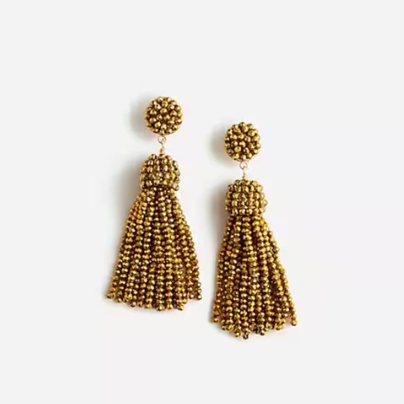 J.Crew Faceted Tassel Earrings - Picture 2 of 6